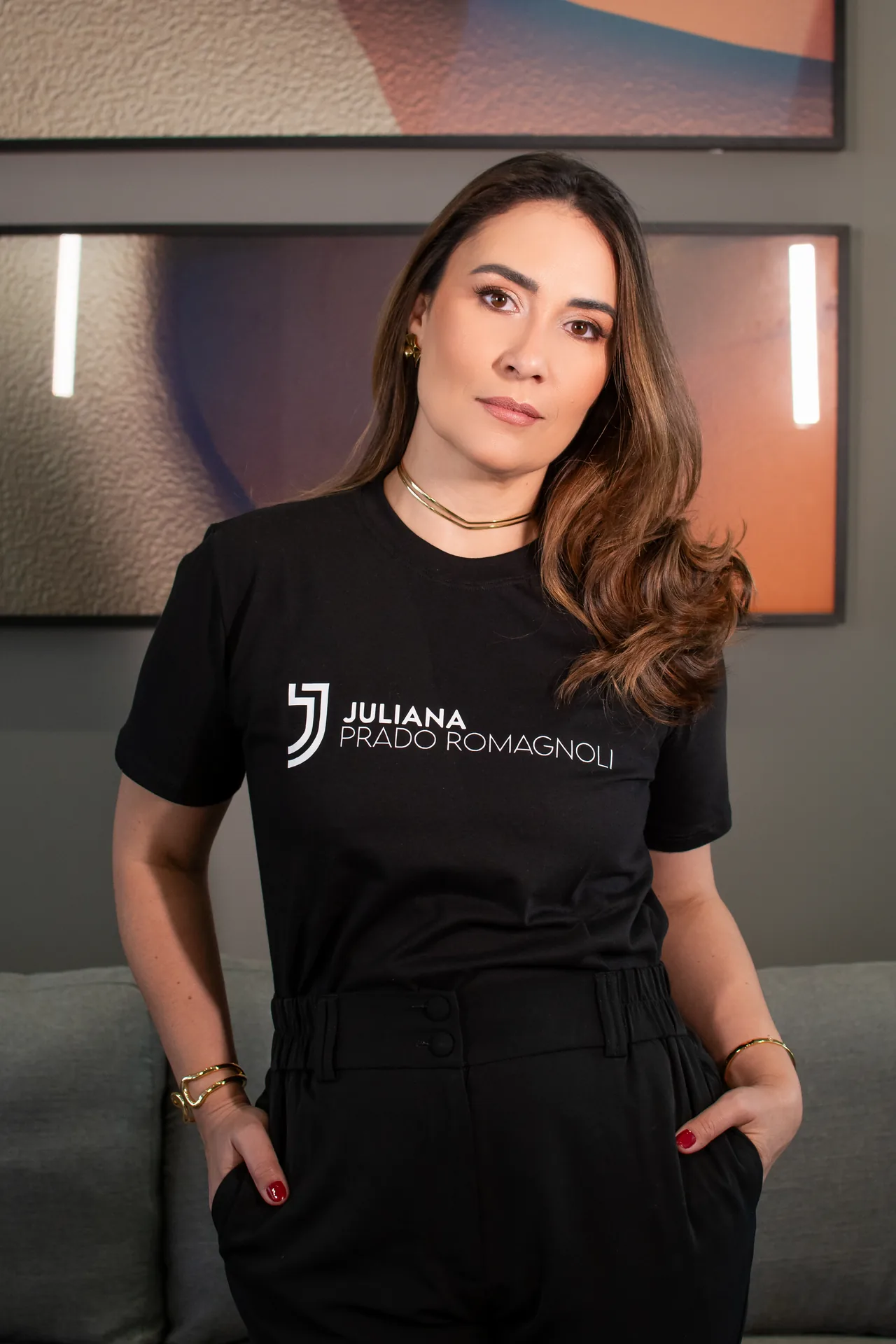 Juliana produzindo conteúdo