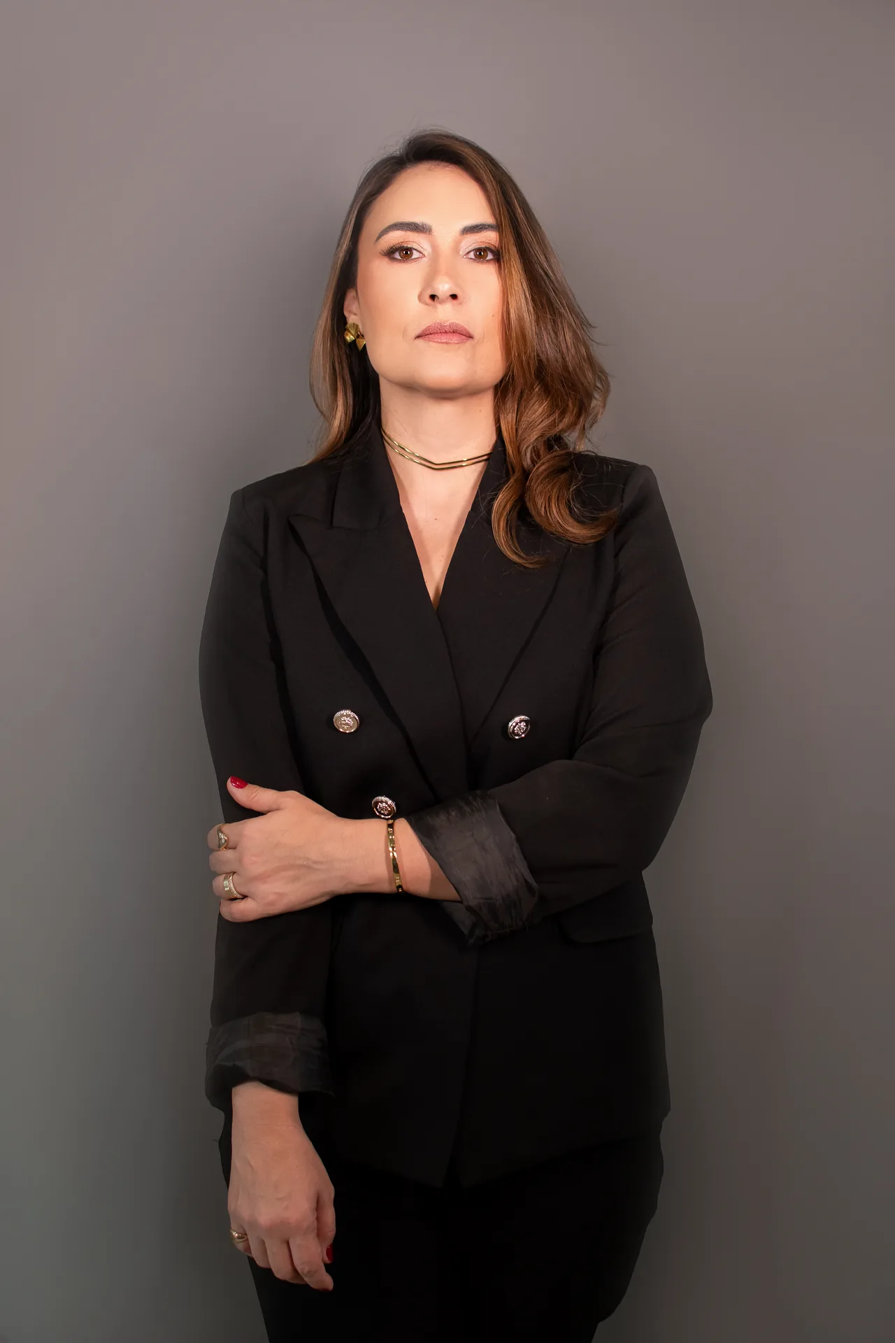 Juliana em sessão de palestra